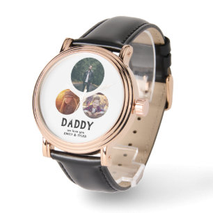 Montre Papa nous t'aimons 3 Photo Fête du Père
