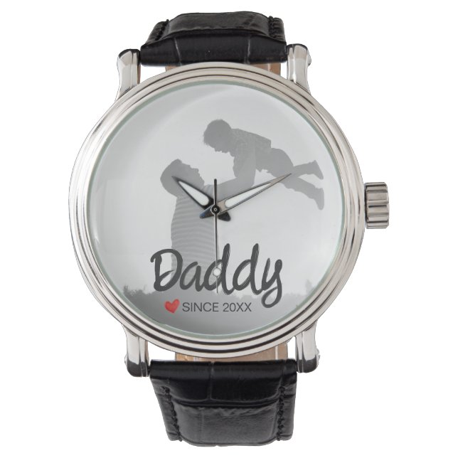 Montre Papa, première fête des pères, premier père heureu (devant)