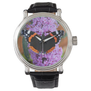 Montre Papillon Amiral Rouge