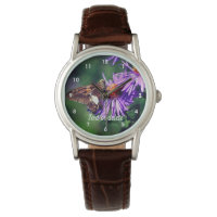 Papillon de la Dame peint Aster Fleur personnalisé