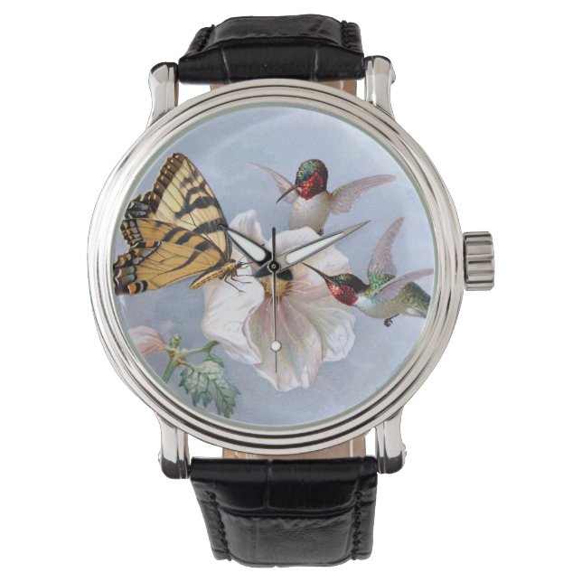 Montre Papillon et colibri (devant)