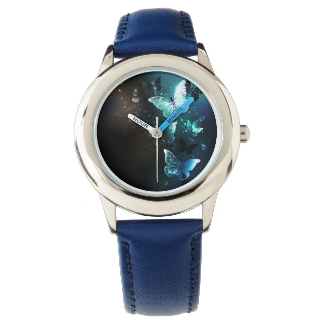 Montre Papillons de nuit à la menthe (devant)
