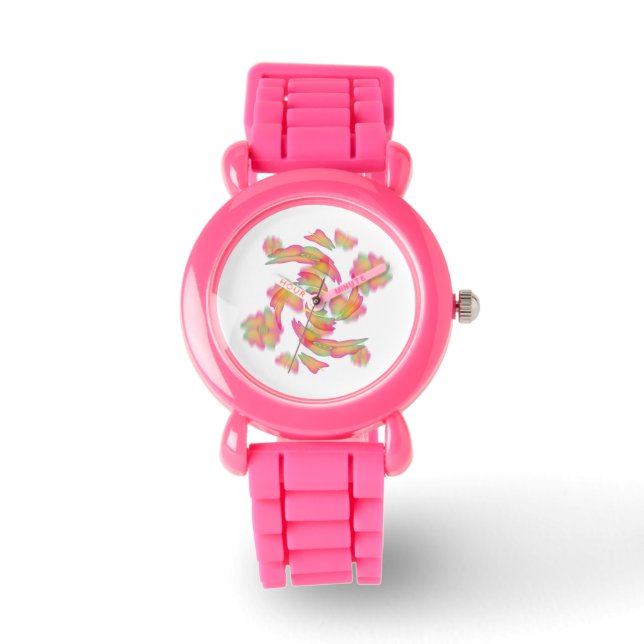 Montre Papillons & Fleurs (Recto)