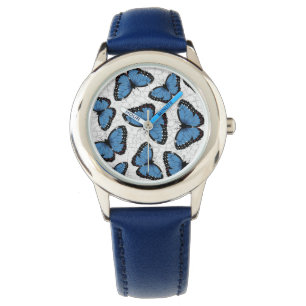 Montre Papillons morpho bleu