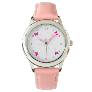 Montre Papillons Pink Watch Cadeau - Printemps