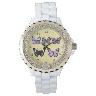Montre Papillons série violet