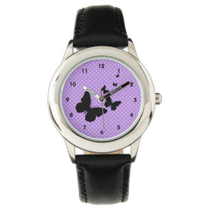 Montre Papillons sur Pois Design Watch