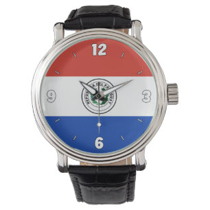 Montre Paraguay Drapeau national élégant patriotique