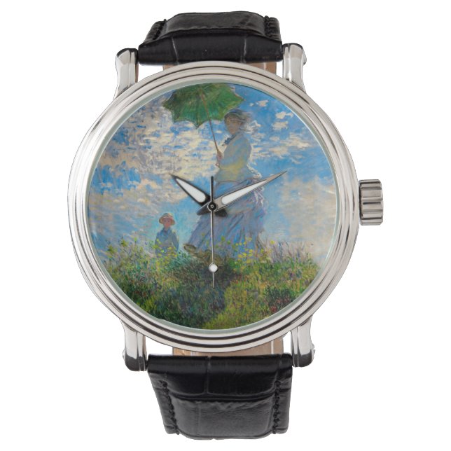 Montre Parasol Monet Femme Impressionnisme (devant)