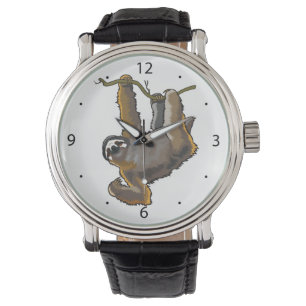 Montre paresse brune à trois doigts