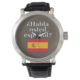 Montre Parles-tu espagnol ? en espagnol. Fanion