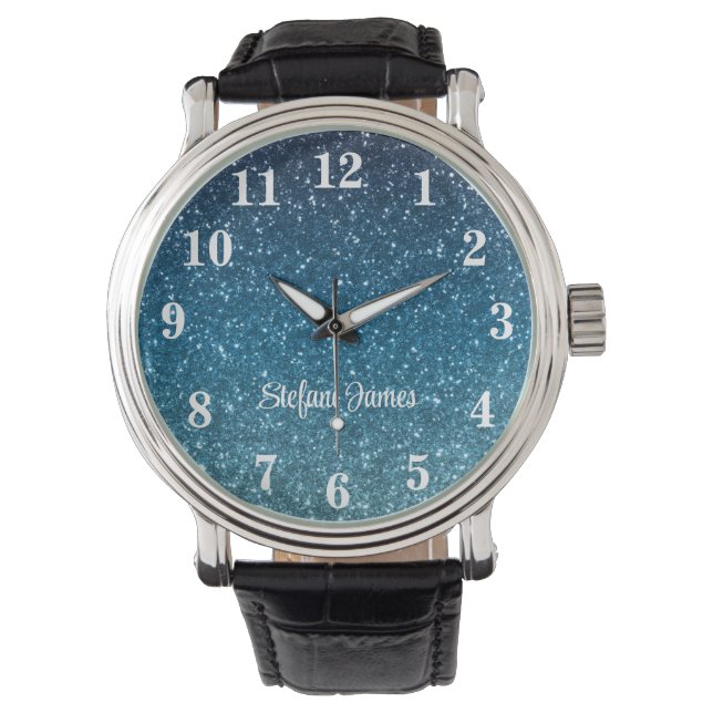 Montre Parties scintillant Balnéaire et Bleu Océan Gradie (devant)