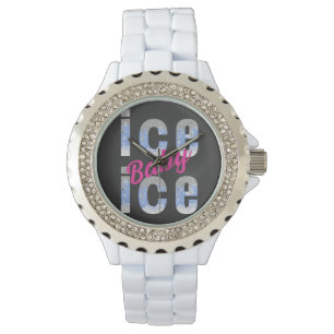 Montre Parties scintillant de bébé glace flocons de neige