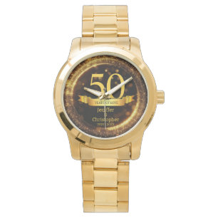 Montre Parties scintillant d'or et de noir Modifier l'ann