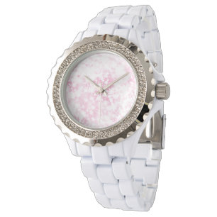 Montre Parties scintillant rose étincelante