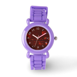 Montre Parties scintillant rouge