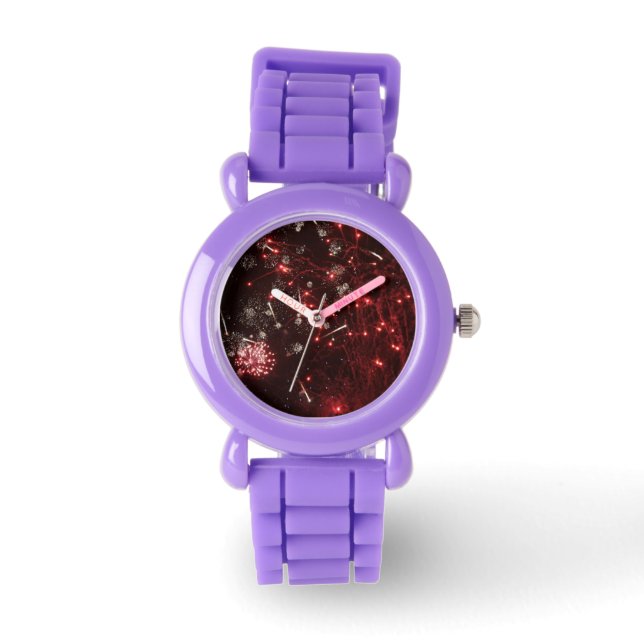 Montre Parties scintillant rouge Fireworks (Recto)
