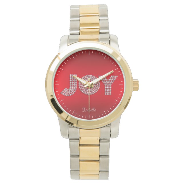 Montre Parties scintillant Sparkle Diamond Christmas JOY  (devant)