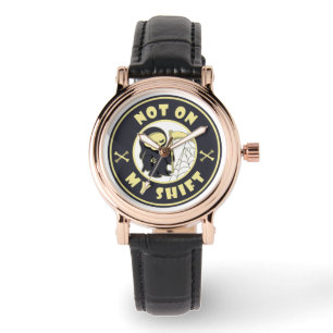 Montre Pas sur mon poste Grim Reaper Citation d'Halloween