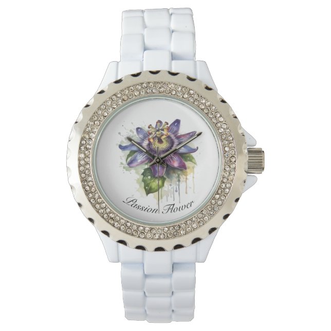 Montre Passionné Purple Passion Fleur (devant)