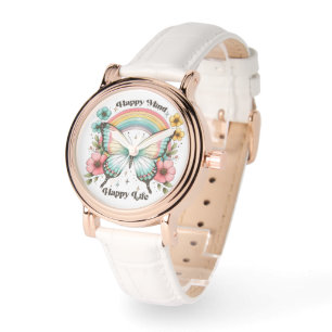 Montre Pastel Hippie "Happy Mind Happy Life"