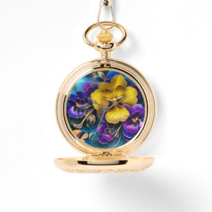 Montre Patch de Pansy Gold et Purple