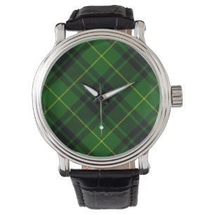 Montre Pâte verte de tartan MacArthur