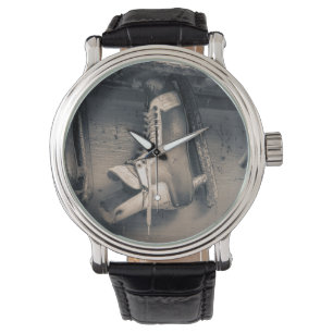 Montre Patin vintage d'hockey