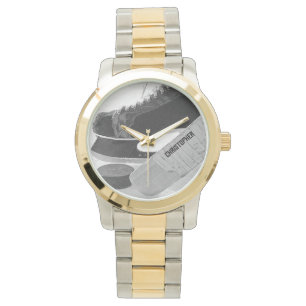 Montre Patins noirs de hockey Personnalisé