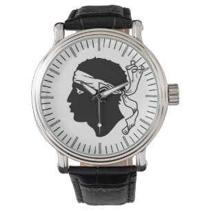 Montre patriotique avec Drapeau de Corse