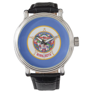 Montre patriotique avec Drapeau du Minnesota
