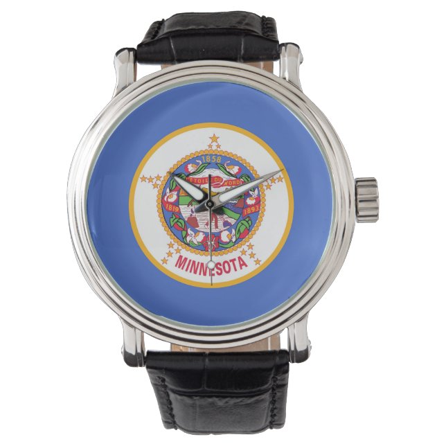 Montre patriotique avec Drapeau du Minnesota (devant)