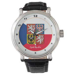 Montre Patriotique Tchèque Drapeau montre, République Tch