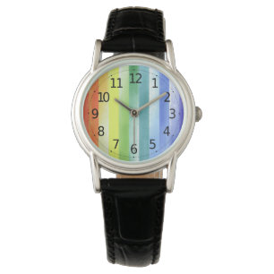 Montre Pattern de Vertical Rainbow