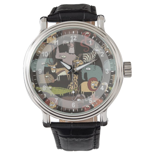 Montre Patterns d'African Animals (devant)