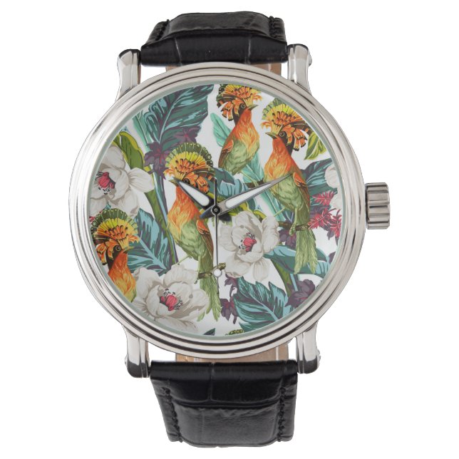 Montre Patters de Bird et Exotic Flower (devant)
