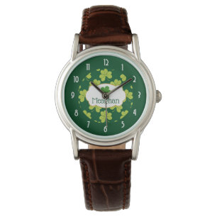 Montre Patters de clover vert