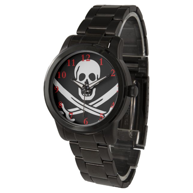 Montre Paul McGehee "Le drapeau pirate de Calico Jack" Re (Incliné)