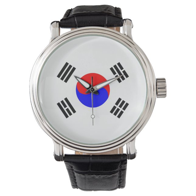 Montre pays drapeau corée du sud (devant)