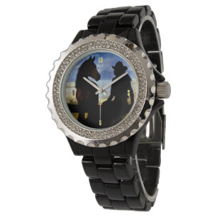 Montre Pays Western Cowgirl and Horse Pretty