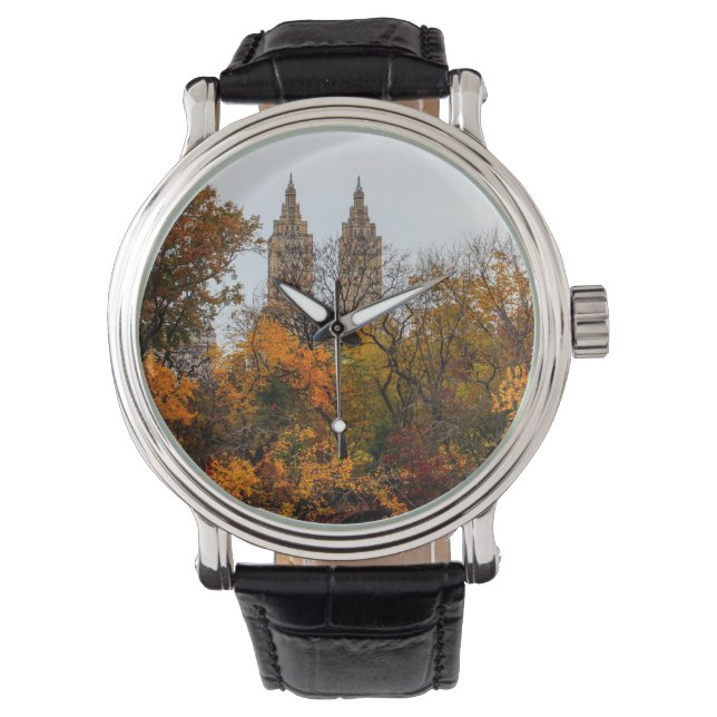 Montre Paysage d'automne Photo de Central Park (devant)