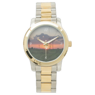 Montre Paysage du coucher de soleil