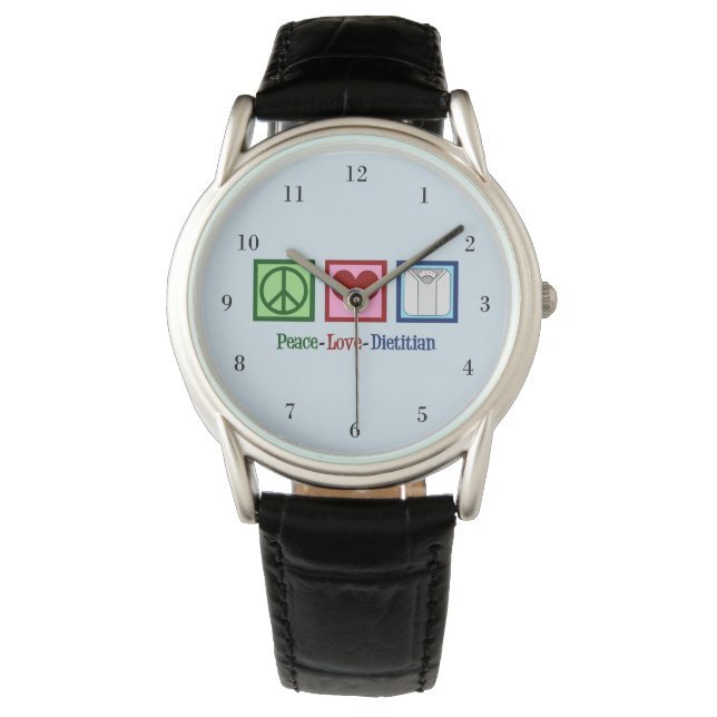 Montre Peace Love Dietitian (devant)
