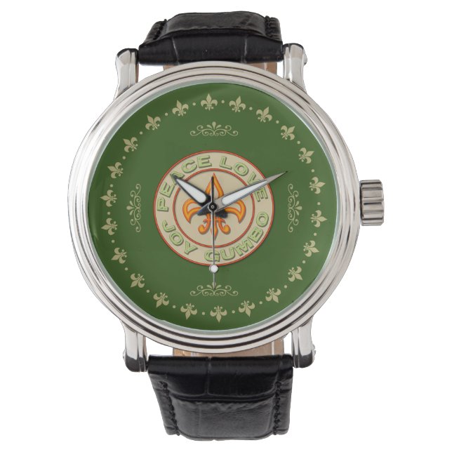 Montre Peace Love Joy Gumbo (devant)