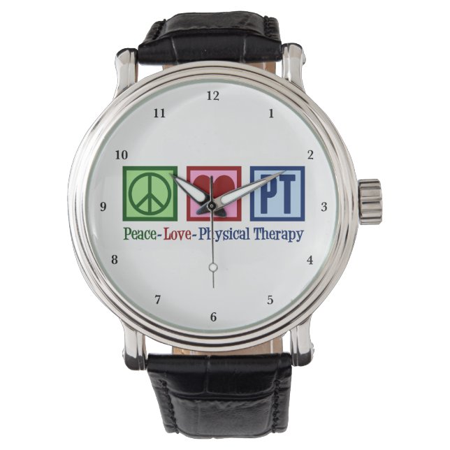 Montre Peace Love PT mignon physiothérapeute (devant)
