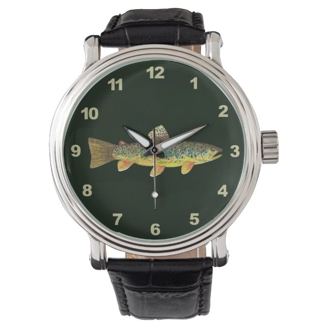 Montre Pêche Brown À La Truite, Ichthyologie (devant)