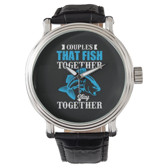 Montre Pêcher Des Couples Cadeaux Qui Pêchent Ensemble (devant)