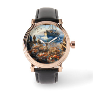 Montre Pêcheurs à la Twilight ramassant des crabes