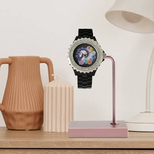 Montre Pegasus Fleur Noir