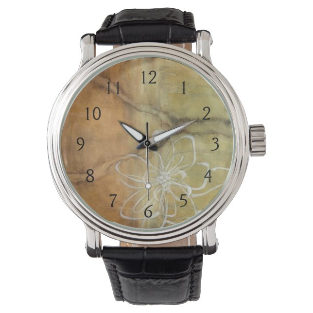 Montre Peinture Abstraite en silhouette sur Arrière - pla (devant)